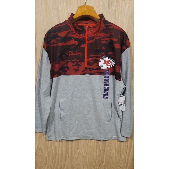Kansas City Chiefs Zubaz NFL Team Apparel Pullover‎ Size XXL New With Tag. - Picture 1 of 8